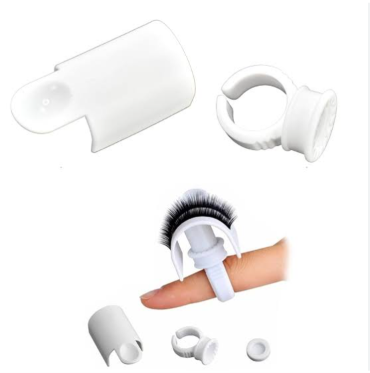 Anillos desechables porta pestañas