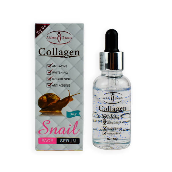 Serum facial de colageno con extracto de baba de caracol - Aichun Beauty
