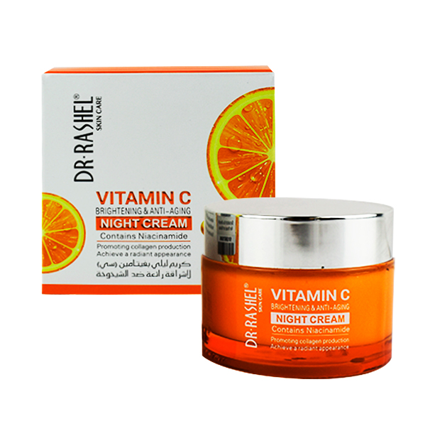 Crema antienvejecimiento para noche con extracto de vitamina C - DR RASHEL