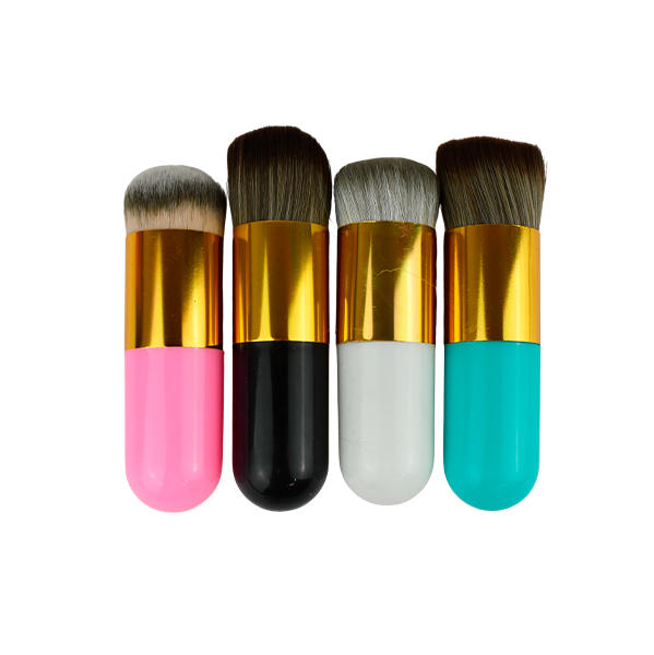 Brochas para maquillaje en colores surtidos
