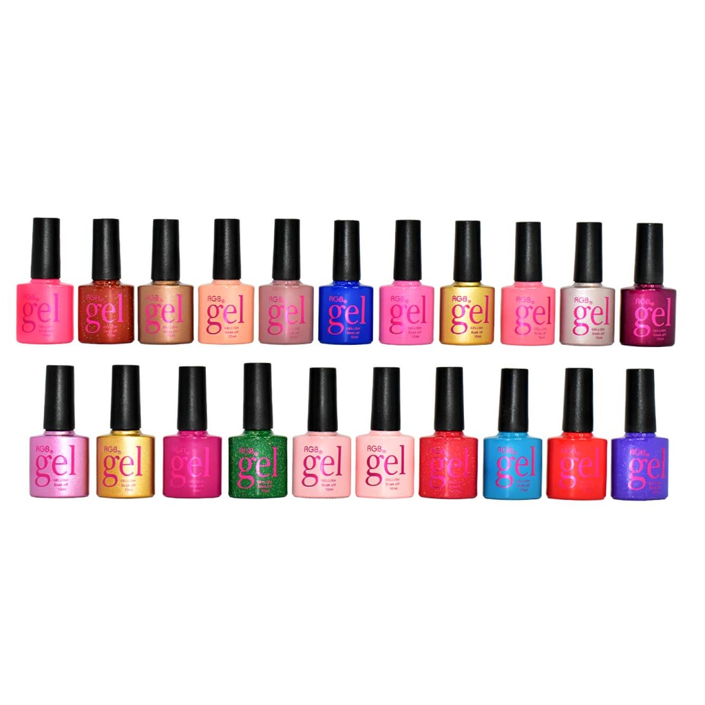 Esmaltes para uñas gel RGB colores surtidos