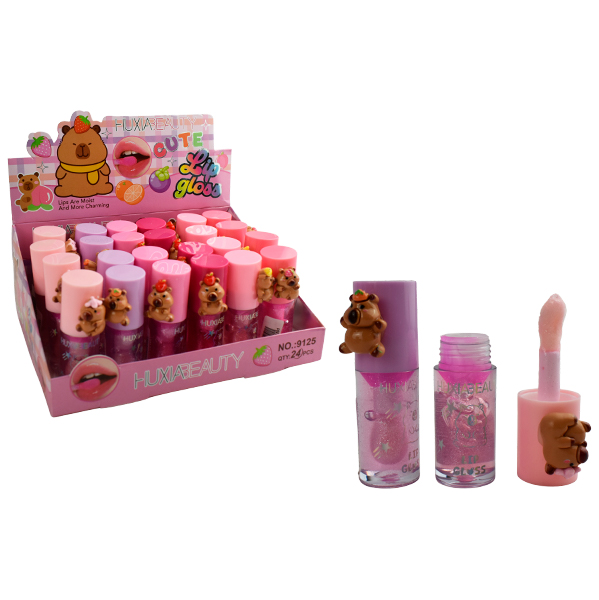 Brillo labial con diseño de capibara - Huxia Beauty