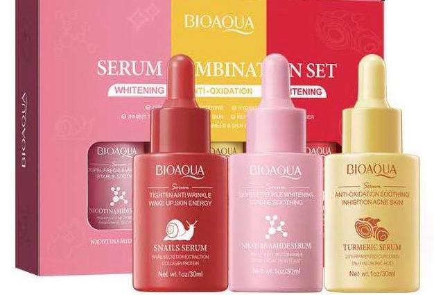 SET DE SERUM ROJO, ROSA Y AMARILLO