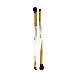 [PP145] Brocha doble para cejas y sombras presentación dorada - Naked